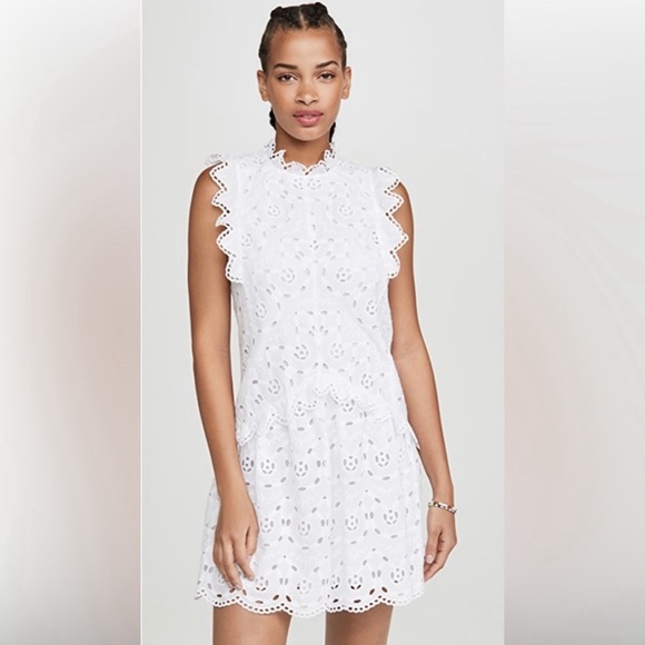 Rebecca Taylor White Eyelet Dress - Picture 1 of 5
